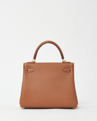 Hermès Gold Togo Leather Kelly Retourne 25 GHW