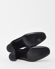 Hermès Black Chenille Knit Fabric Jenna 90 Ankle Boots - 41