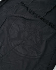 Hermès Black Cashmere and Silk New Libris Stole Scarf