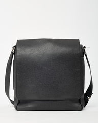 Louis Vuitton Black Taiga Leather Messenger Bag