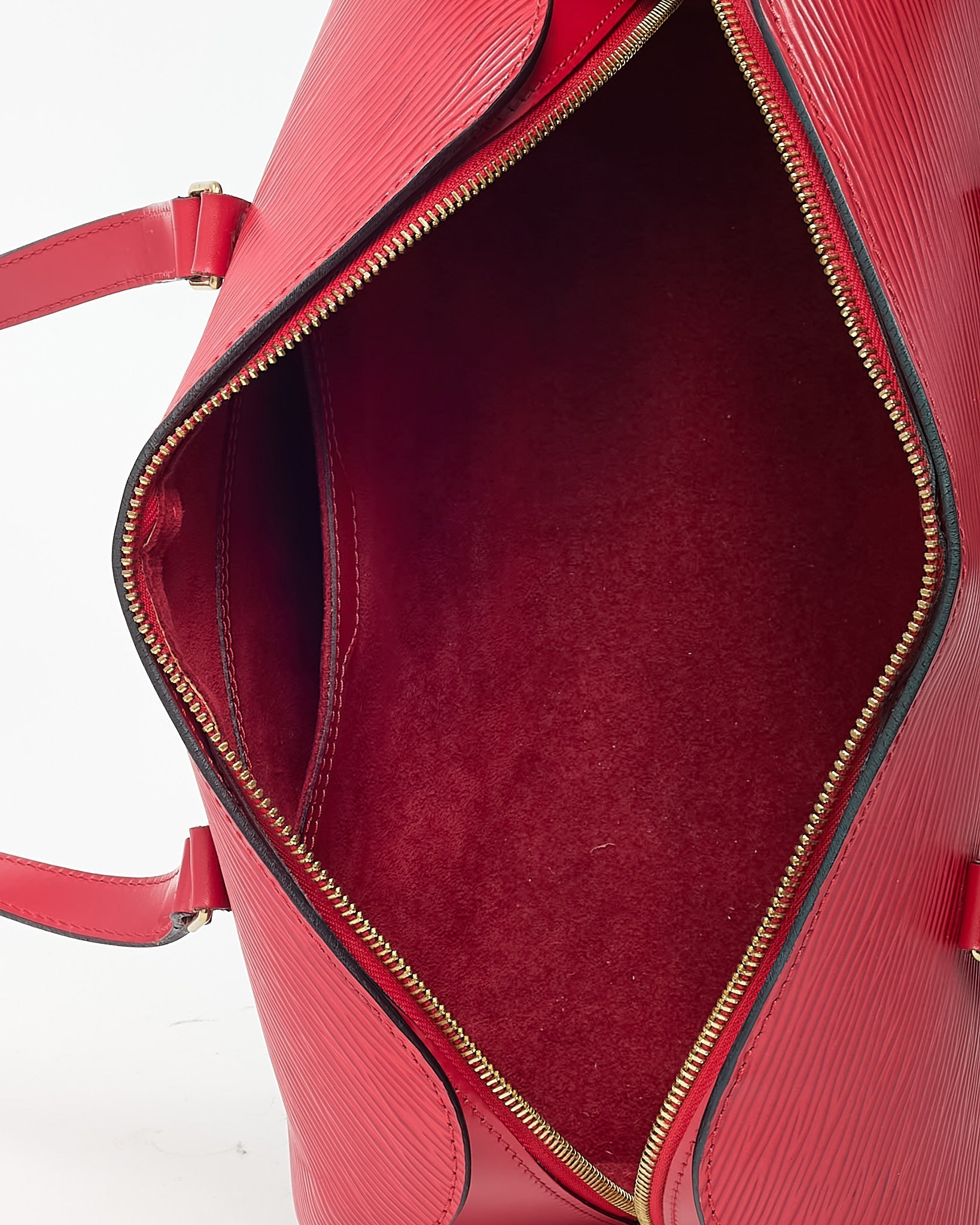 Louis Vuitton Red Epi Leather Soufflot Papillon Bag