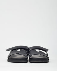 Hermès Men's Black Leather Chypre Sandals - 43.5 / 10.5 MEN