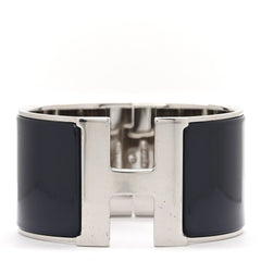 Enamel Extra Wide Clic Clac H Bracelet GM Belu Nuit