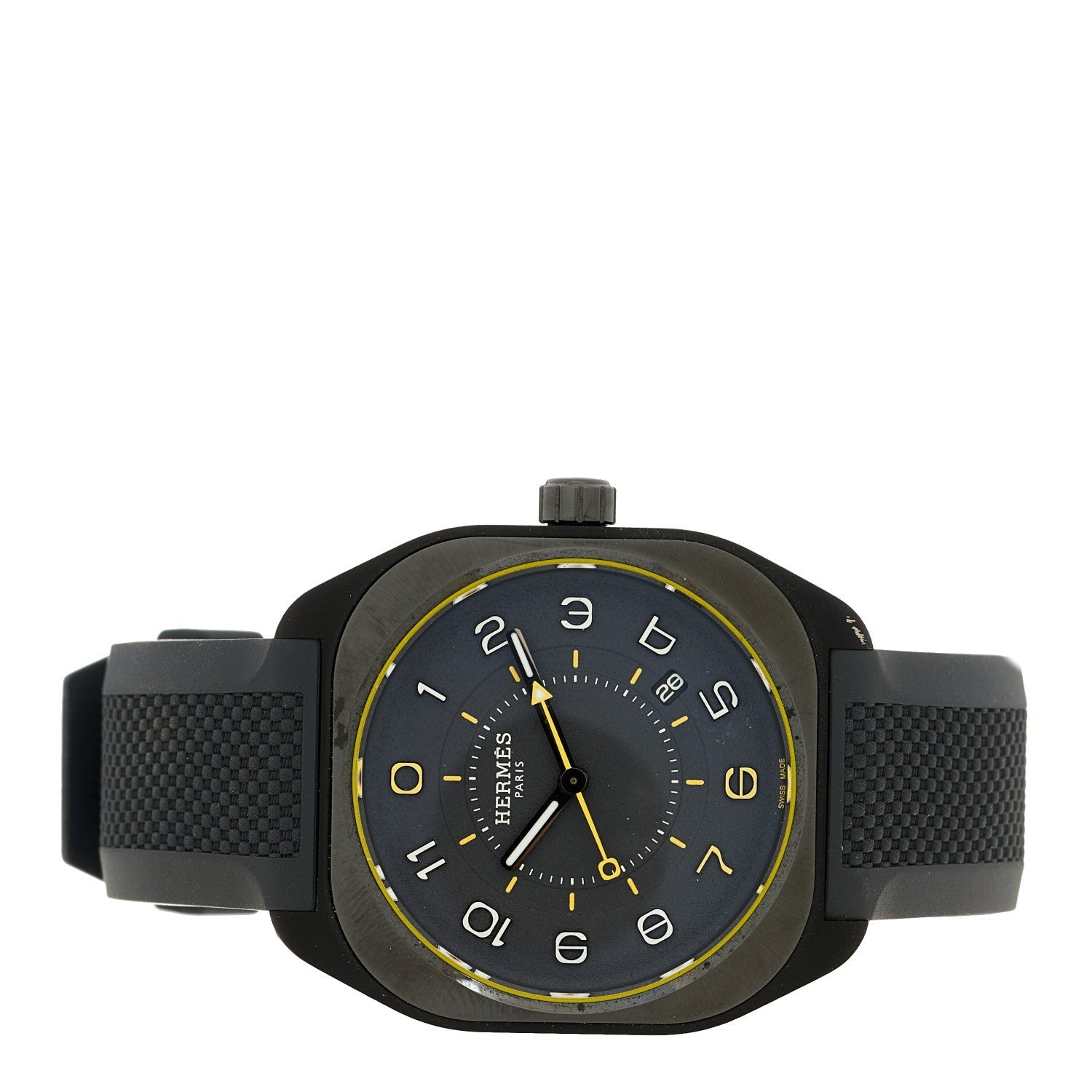 Graphene Nickel Rubber 39mm H08 Automatic Watch Noir