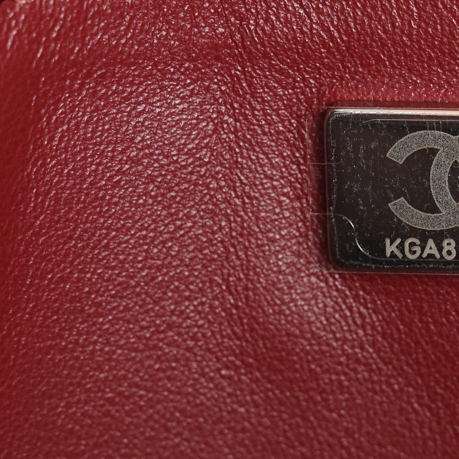 Grained Calfskin Small Souplissimo Maxi Flap Burgundy