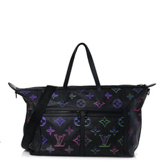 Calfskin Monogram Spotlight Comet Duffle Black Borealis
