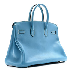 Togo Birkin 35 Blue Jean