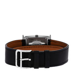 Stainless Steel Barenia Lacquer 26mm Heure H Hour Quartz Watch Noir