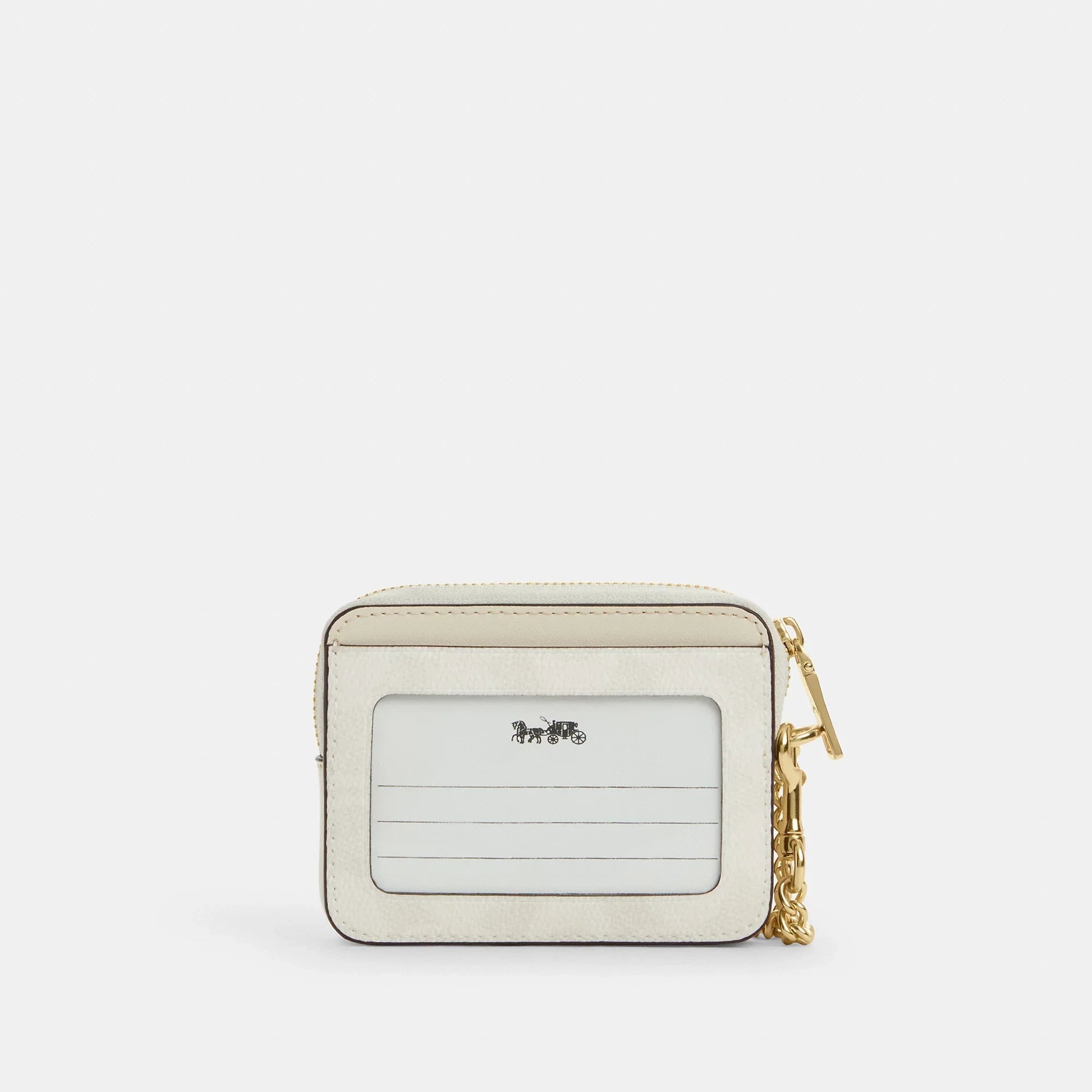 Coach Outlet Zip Card Case In Signature Canvas