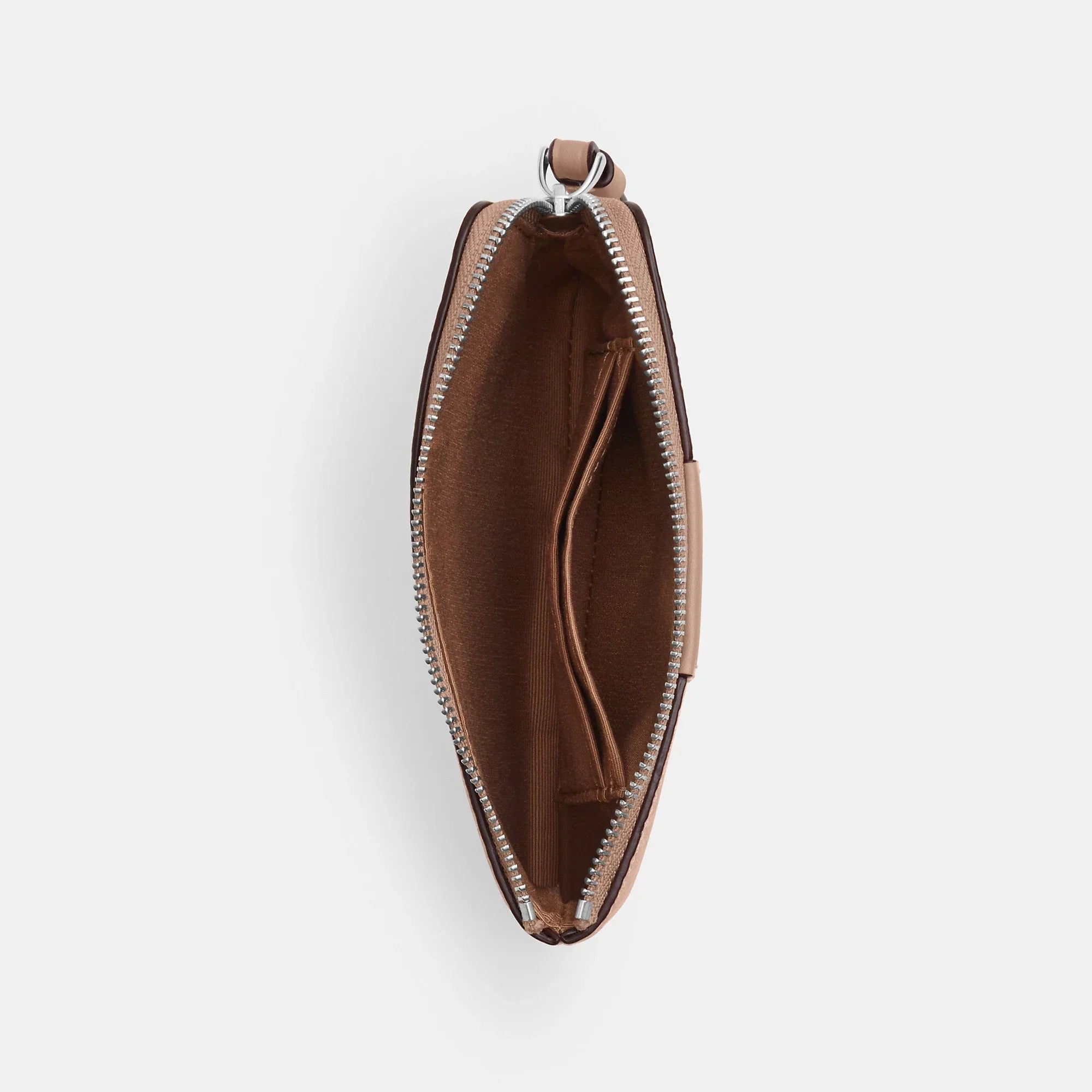 Coach Outlet Corner Zip Wristlet In Signature Canvas With Stripe