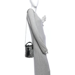 Raso Crystal Starlight Bucket Bag Black