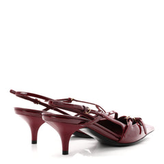 Vernice Buckle 55mm Slingback Pumps 36.5 Porpora