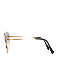 Metal Cat Eye Sunglasses SMU60V Gold Grey