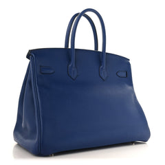 Taurillon Novillo Sea Surf and Fun Birkin 35 Bleu Saphir