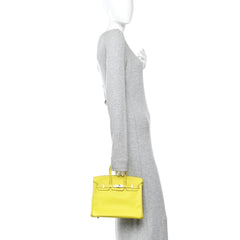 Epsom Candy Birkin 25 Lime Gris Perle