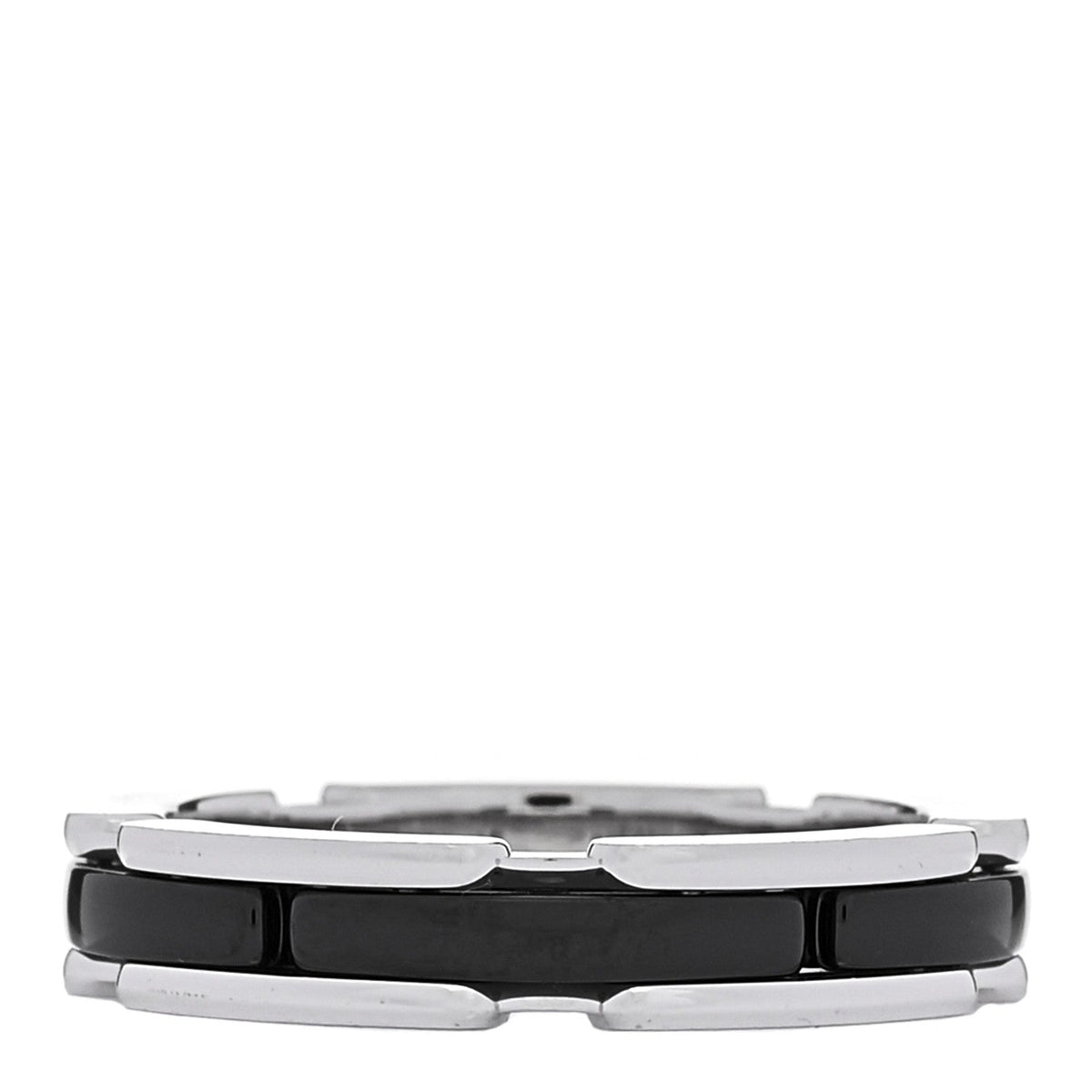 18K White Gold Black Ceramic Small Ultra Ring 59 8.75