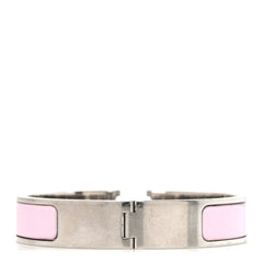 Enamel Narrow Clic Clac H Bracelet PM Rose Candeur