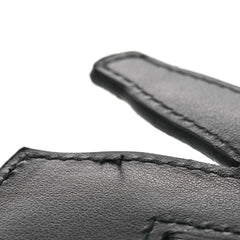 Calfskin Hoodie Trick Bag Charm Grigio