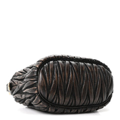Nappa Matelasse Pouch Sabbia Caffe