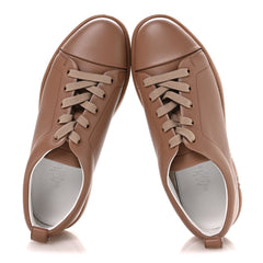 Calfskin Womens Happy Sneakers 37.5 Rose Perle