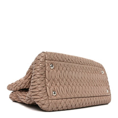 Nappa Matelasse Swarovski Crystal Tote Cammeo