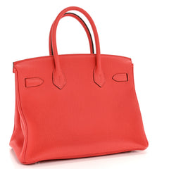 Togo Birkin 30 Rouge Pivoine