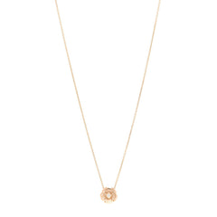 18K Rose Gold Diamond Extrait de Camélia Pendant Necklace