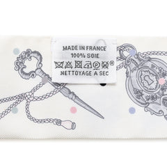 Silk Les Cles A Pois Twilly White Gris Acier