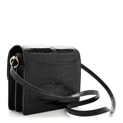 Matte Alligator Mini Sac Roulis Black