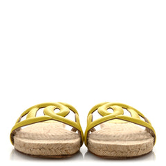 Nappa Famosa Espadrille Sandals 40 Jaune Curcuma