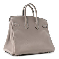 Taurillon Novillo Birkin 25 Gris Asphalte