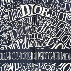 X SHAWN STUSSY Silk Printed Square Scarf Blue White