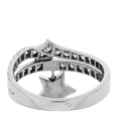 18K White Gold Diamond Étolie Filante Ring 55 7.25
