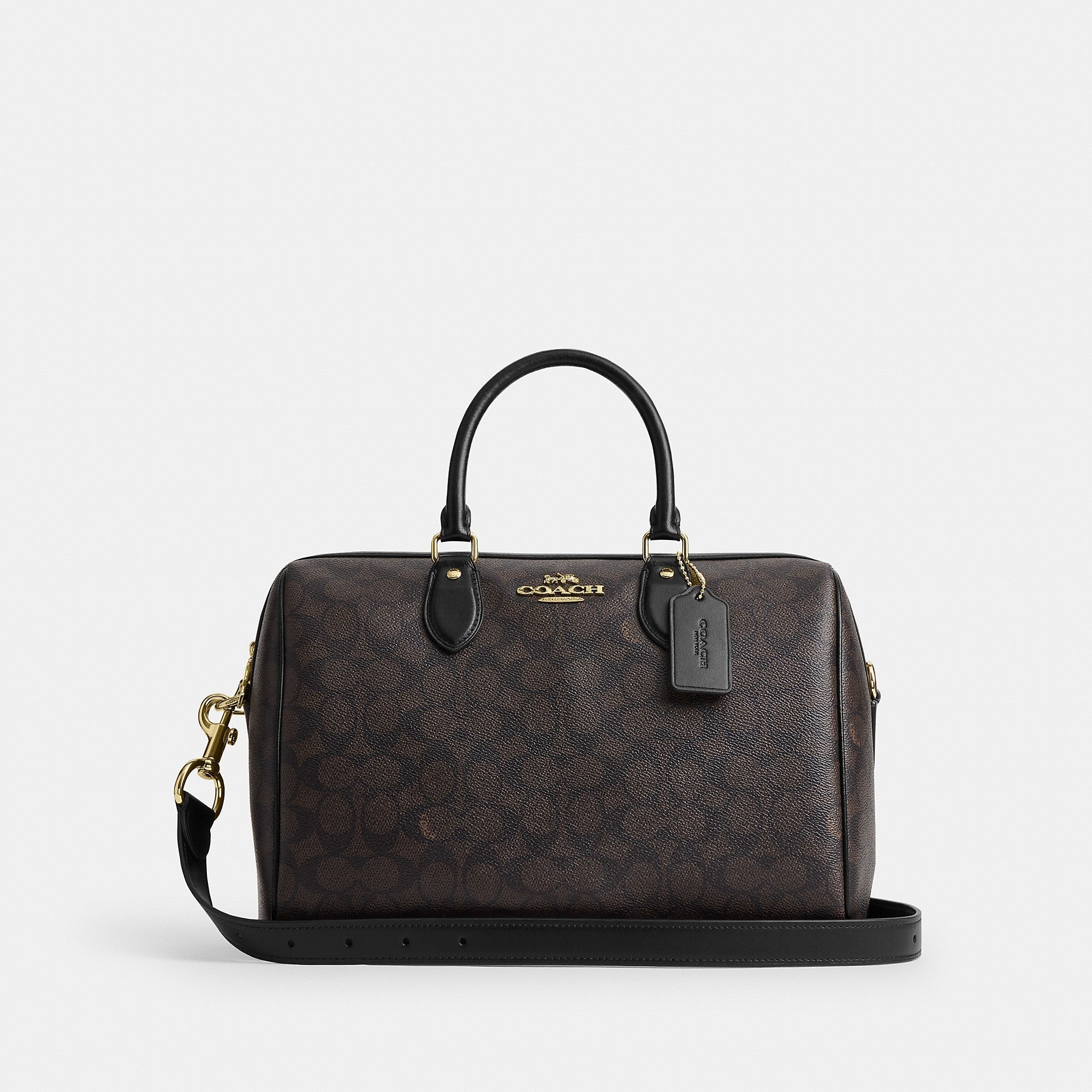Coach Outlet Rowan Large Satchel Bag In Signature Canvas