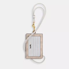 Coach Outlet Id Lanyard In Signaure Canvas