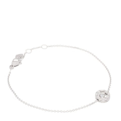 18K White Gold Diamond Coco Crush Station Bracelet