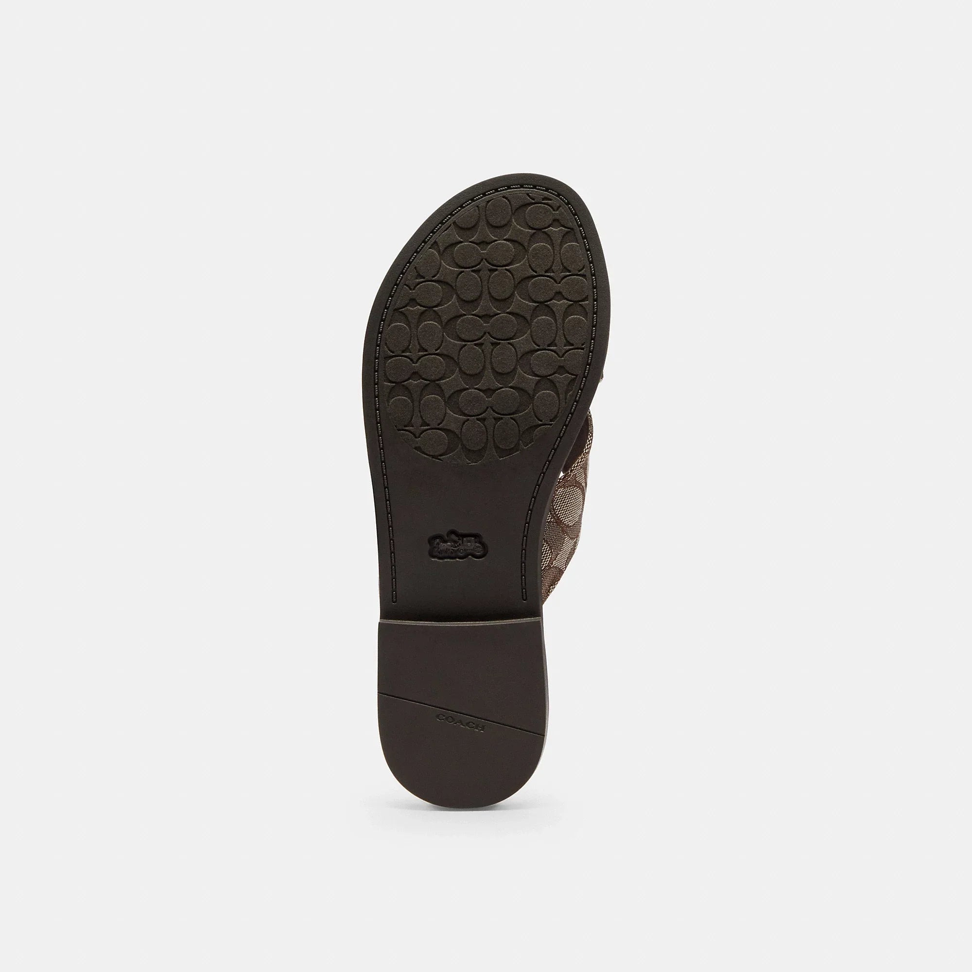 Coach Outlet Crisscross Buckle Sandal In Signature Jacquard